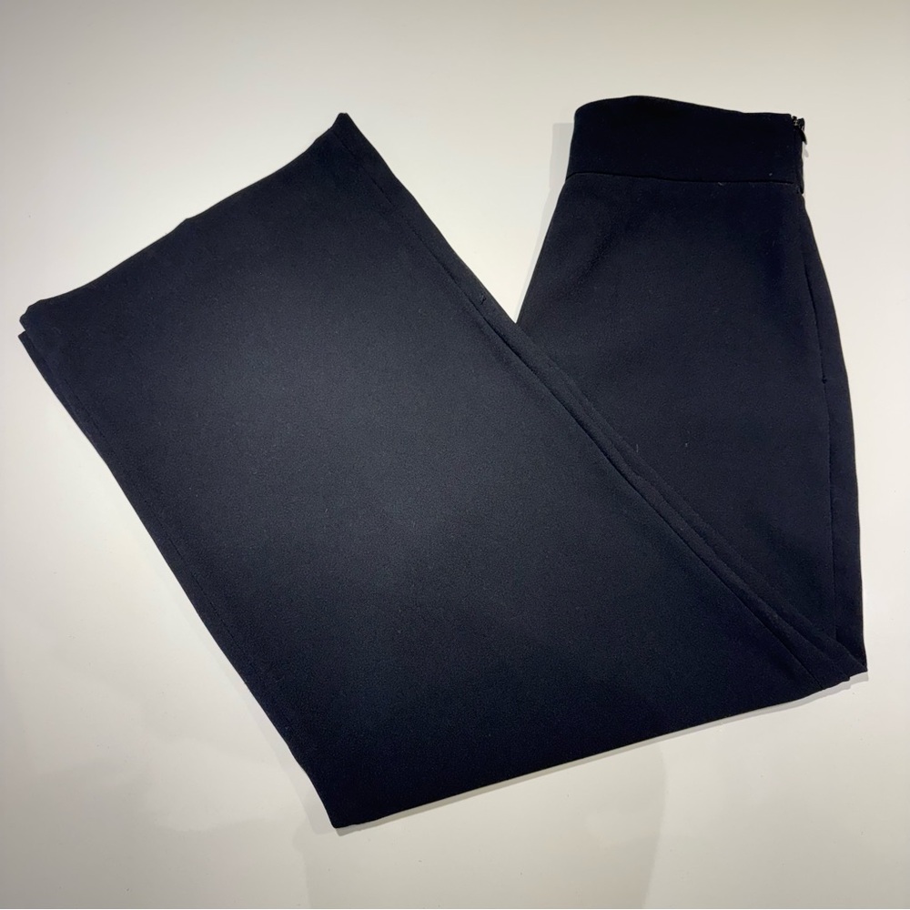 Zara Dress Wide Leg Flowy Ankle Pants / Black / S